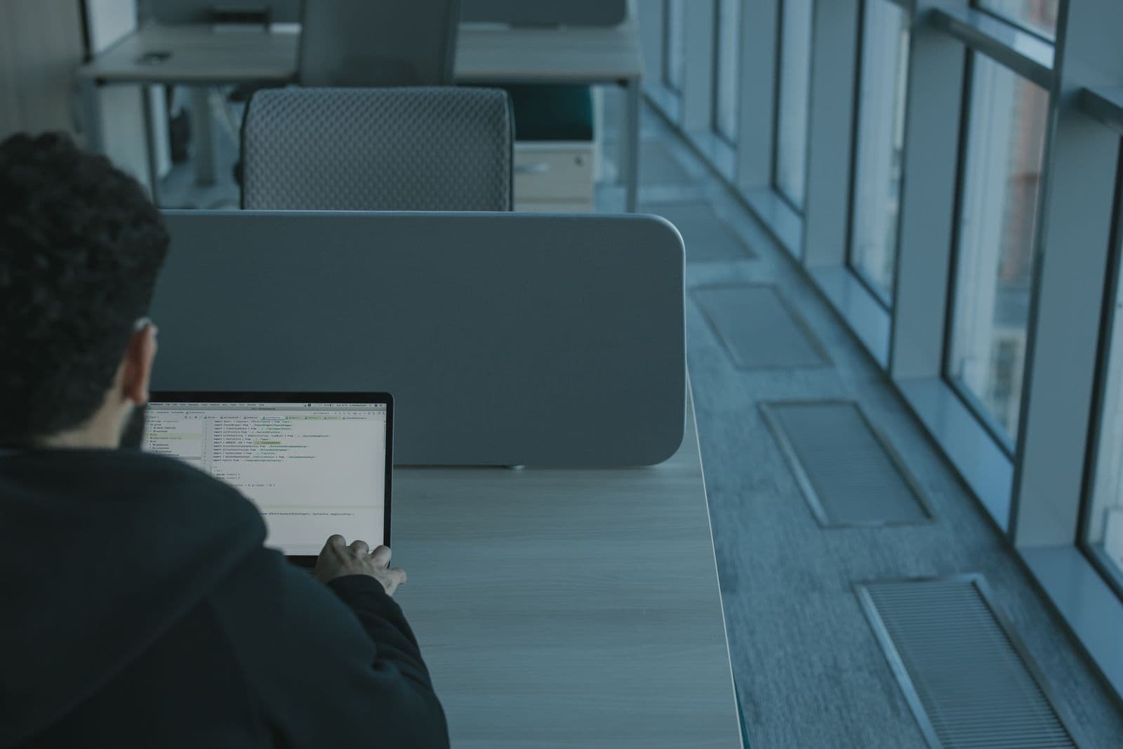 Desk Privacy in a Las Vegas Coworking Space